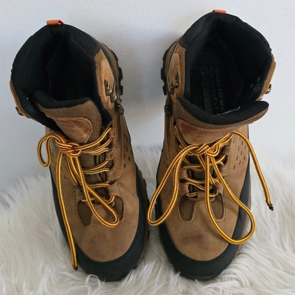 Skechers Polano Norwood Waterproof Brown Leather Hiking Boots Size 8.5 🌴✌️ - Picture 2 of 7